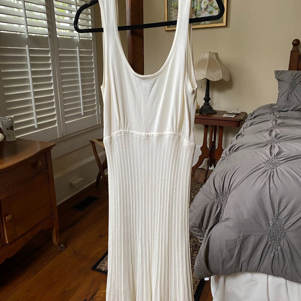 Elegant Knit Ivory Dress by Grace Dane Lewis